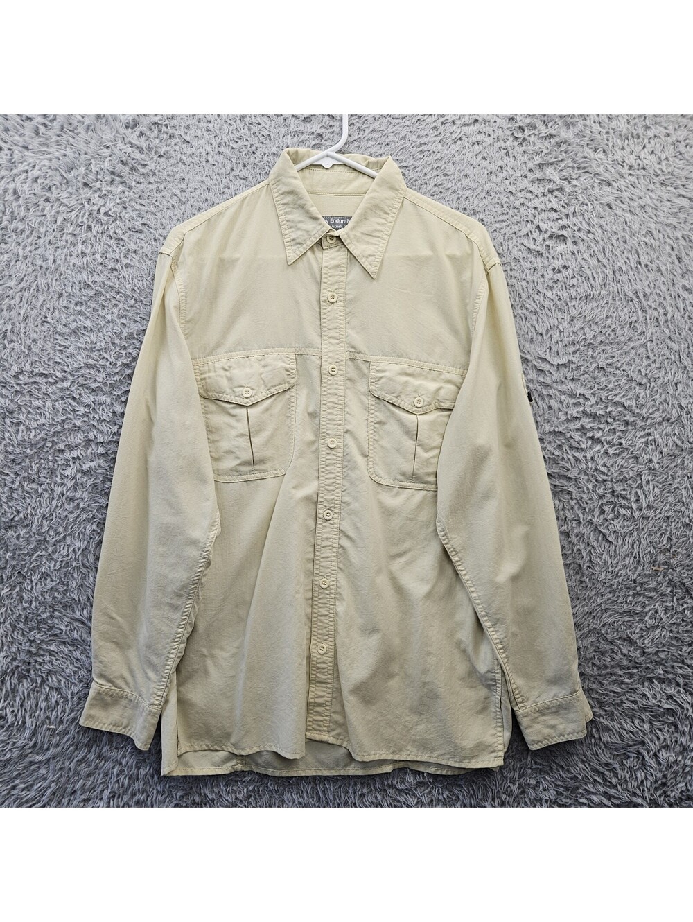 Tilley Endurables Nano Tex Fishing Shirt Men Medium Easy Care Canada Yellow
